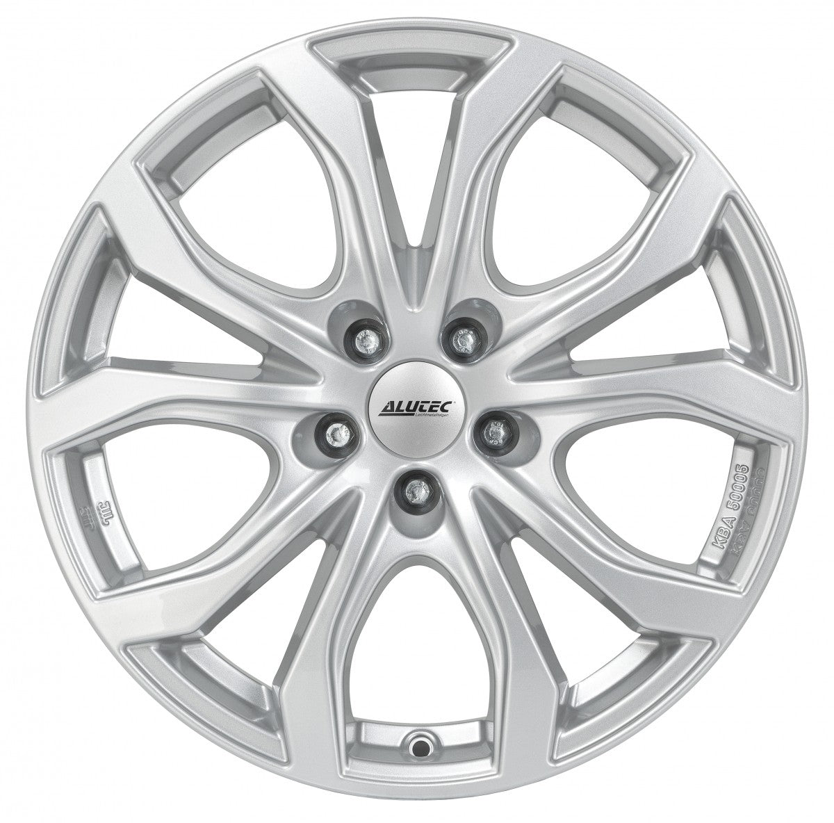 Alutec W10 polar-silber 9x20 ET43 - LK5/120 ML72.6