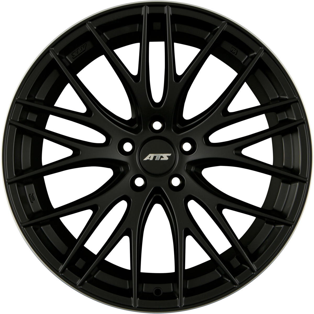 ATS Perfektion racing-schwarz / horn poliert Alufelge 8.5x19 Zoll ET45 LK 5x112 ML70.1