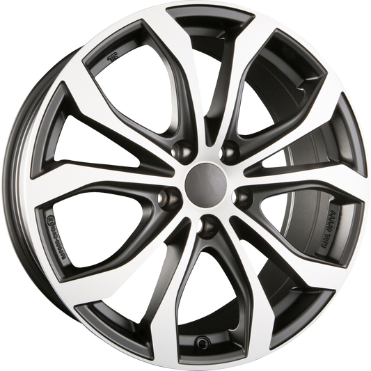 Alutec W10 Racing-Schwarz Frontpoliert Alufelge 9x20 Zoll ET43 LK 5x108 ML70.1 – Bild 2