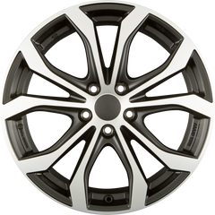 Alutec W10 Racing-Schwarz Frontpoliert Alufelge 9x20 Zoll ET43 LK 5x120 ML72.6