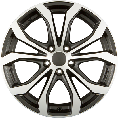 Alutec W10 Racing-Schwarz Frontpoliert Alufelge 9x20 Zoll ET43 LK 5x120 ML72.6