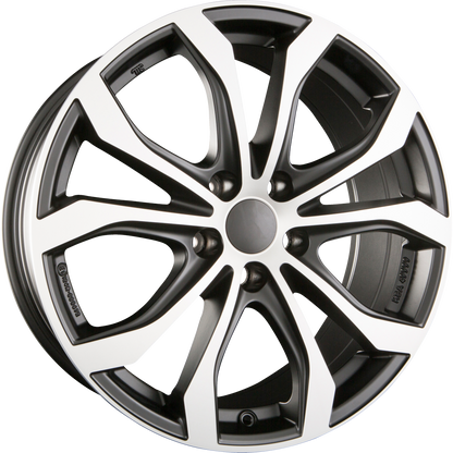 Alutec W10 Racing-Schwarz Frontpoliert Alufelge 9x20 Zoll ET43 LK 5x120 ML72.6 – Bild 2