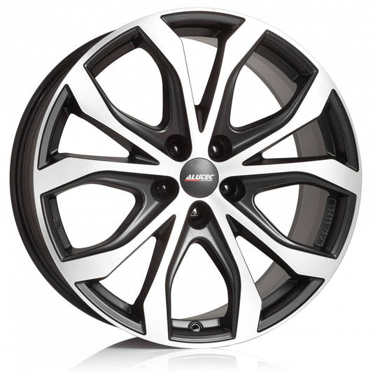 Alutec W10X racing-schwarz frontpoliert Alufelge 8x18 Zoll ET53 LK 5x120 ML65.1