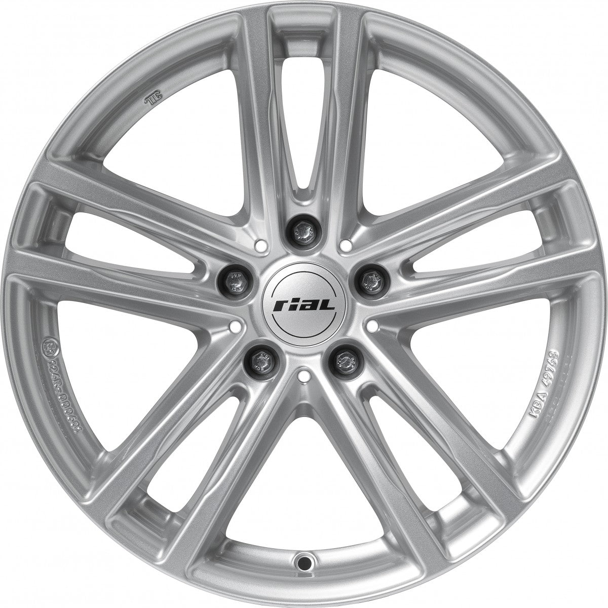 Rial X10 polar-silber Alufelge 7.5x17 Zoll ET43 LK 5x120 ML72.6 – Bild 3
