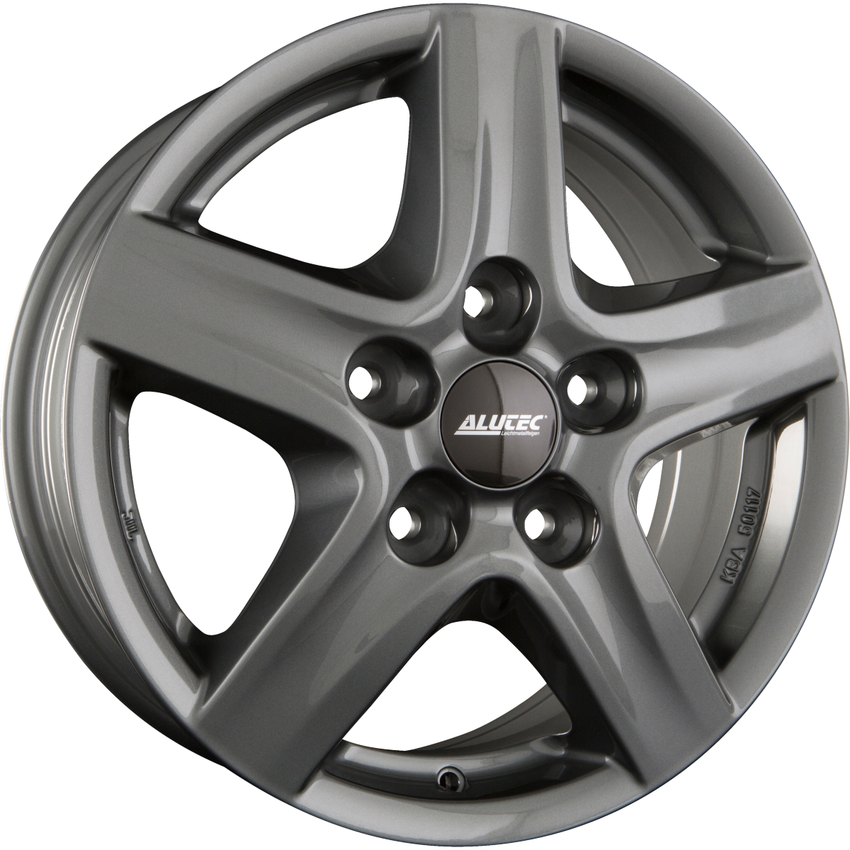 Alutec Grip (Transporter) Graphit Alufelge 6.5x16 Zoll ET50 LK 5x112 ML66.6 – Bild 2