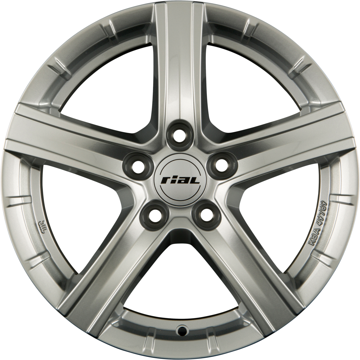 Rial Quinto Polar-Silber Alufelge 9x19 Zoll ET48 LK 5x120 ML74.1