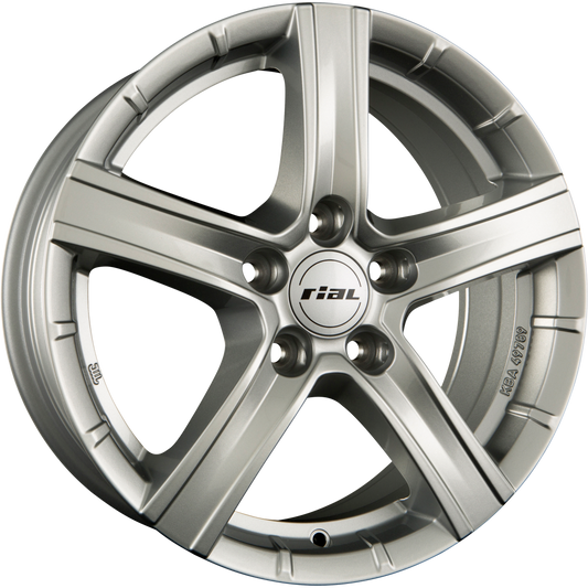 Rial Quinto Polar-Silber Alufelge 9x19 Zoll ET48 LK 5x120 ML74.1 – Bild 2