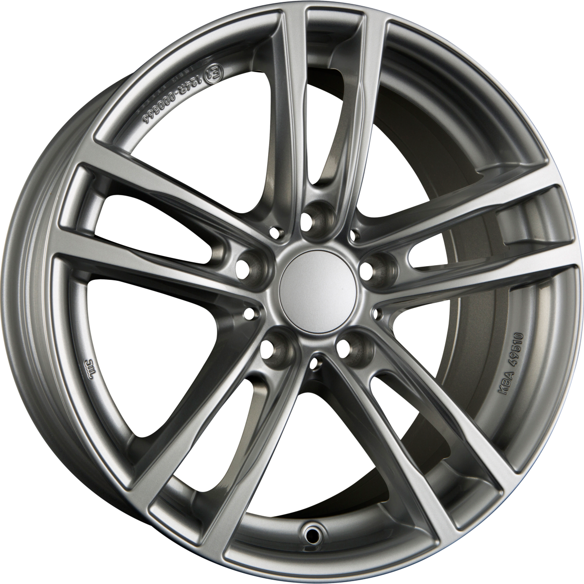 Rial X10 Polar-Silber Alufelge 7x17 Zoll ET50 LK 5x120 ML72.6 – Bild 2