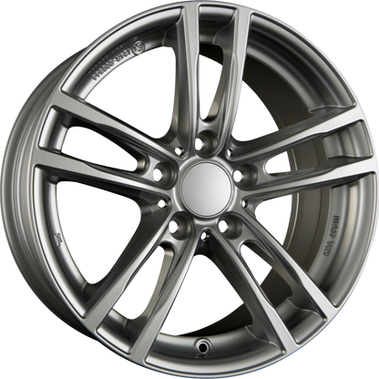 Rial X10 Polar-Silber Alufelge 7x17 Zoll ET50 LK 5x120 ML72.6 – Bild 2