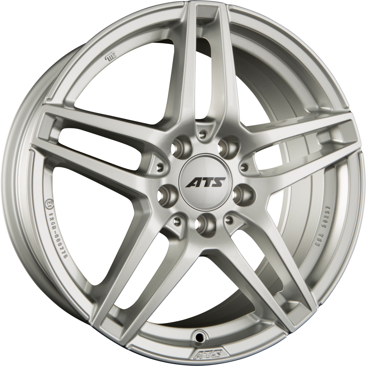 ATS Mizar Polar-Silber Alufelge 8.5x18 Zoll ET48 LK 5x112 ML66.6 – Bild 2