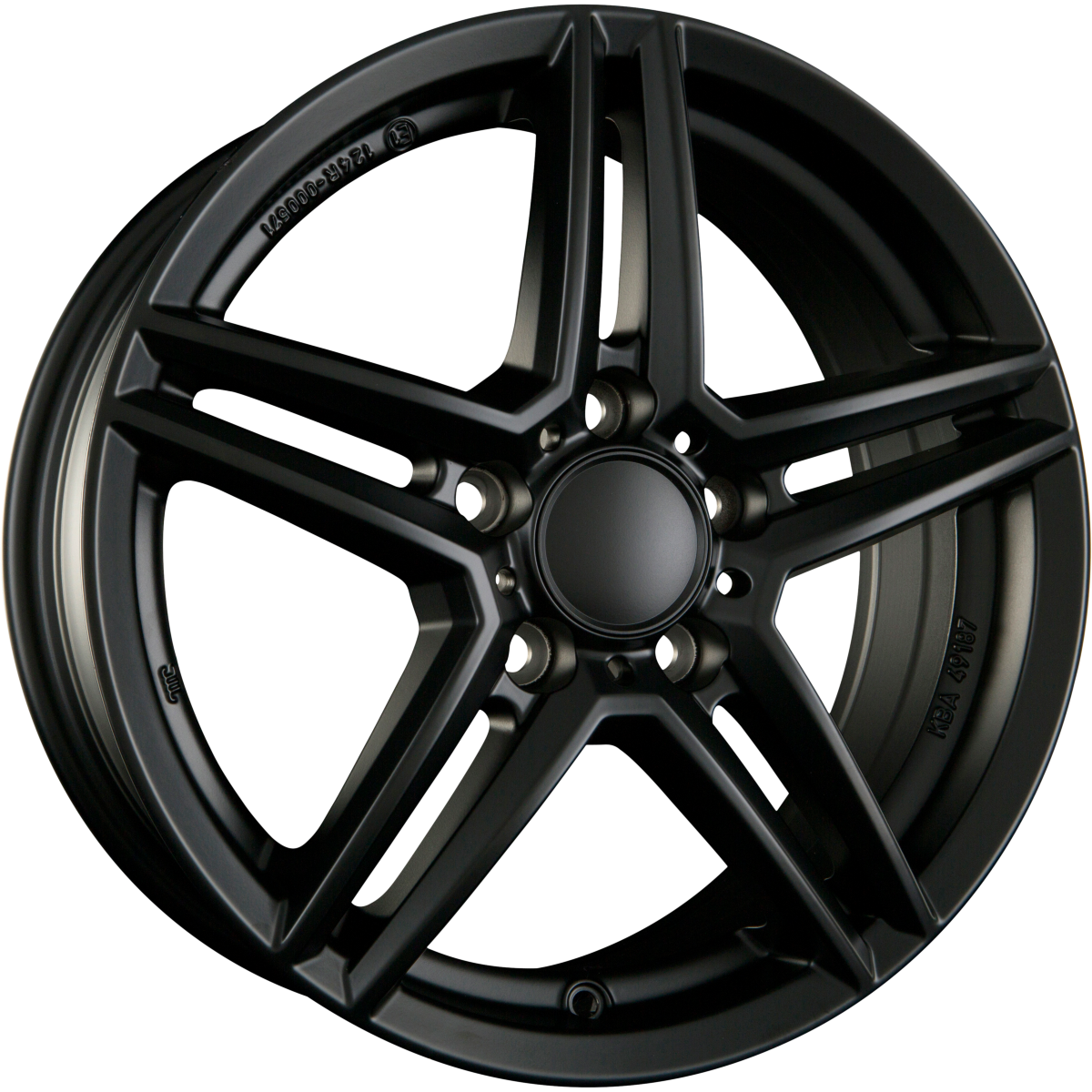 Rial M10 Racing-Schwarz Alufelge 8.5x19 Zoll ET45 LK 5x112 ML66.6 – Bild 2