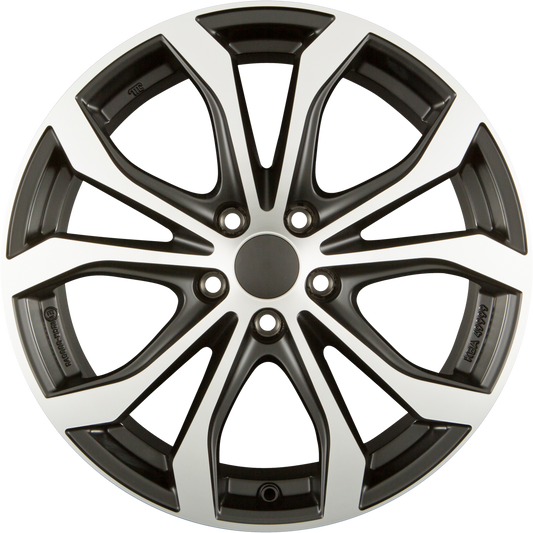 Alutec W10X Racing-Schwarz Frontpoliert Alufelge 9x20 Zoll ET35 LK 5x112 ML66.5