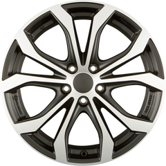 Alutec W10X Racing-Schwarz Frontpoliert Alufelge 9x20 Zoll ET35 LK 5x112 ML66.5
