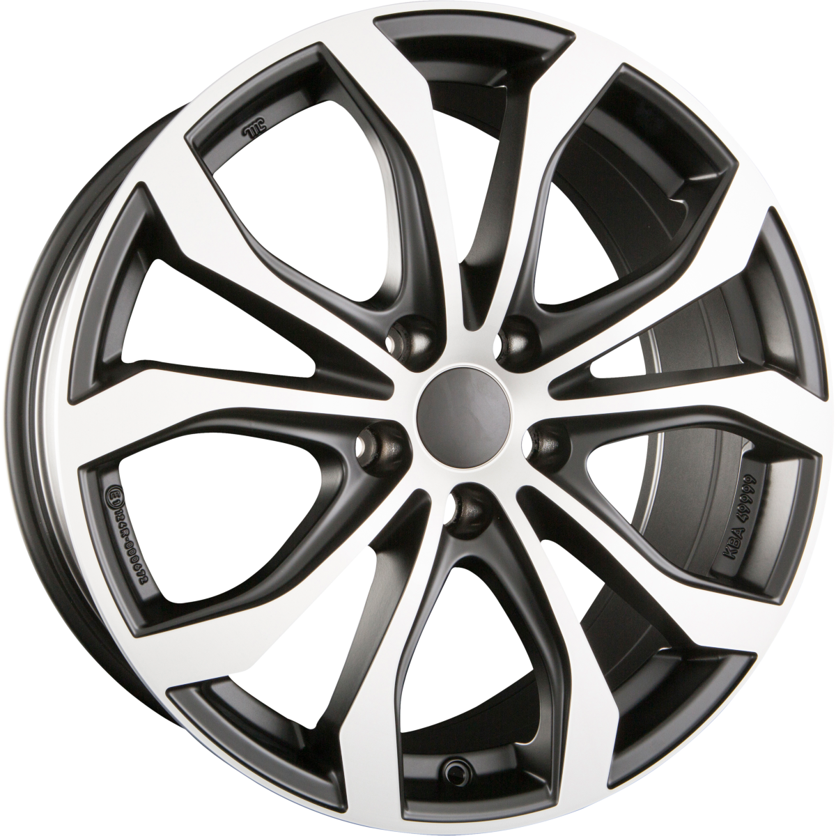 Alutec W10X Racing-Schwarz Frontpoliert Alufelge 9x20 Zoll ET35 LK 5x112 ML66.5 – Bild 2