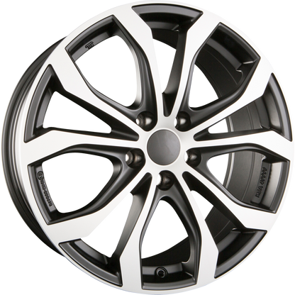 Alutec W10X Racing-Schwarz Frontpoliert Alufelge 9x20 Zoll ET35 LK 5x112 ML66.5 – Bild 2