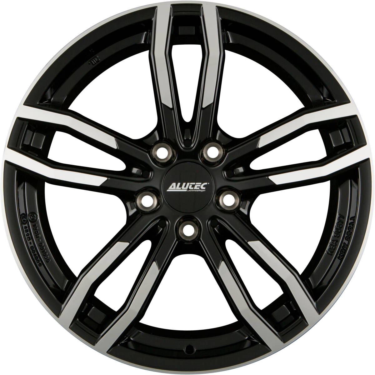 Alutec Drive Diamant-Schwarz Frontpoliert Alufelge 8x18 Zoll ET30 LK 5x112 ML66.6