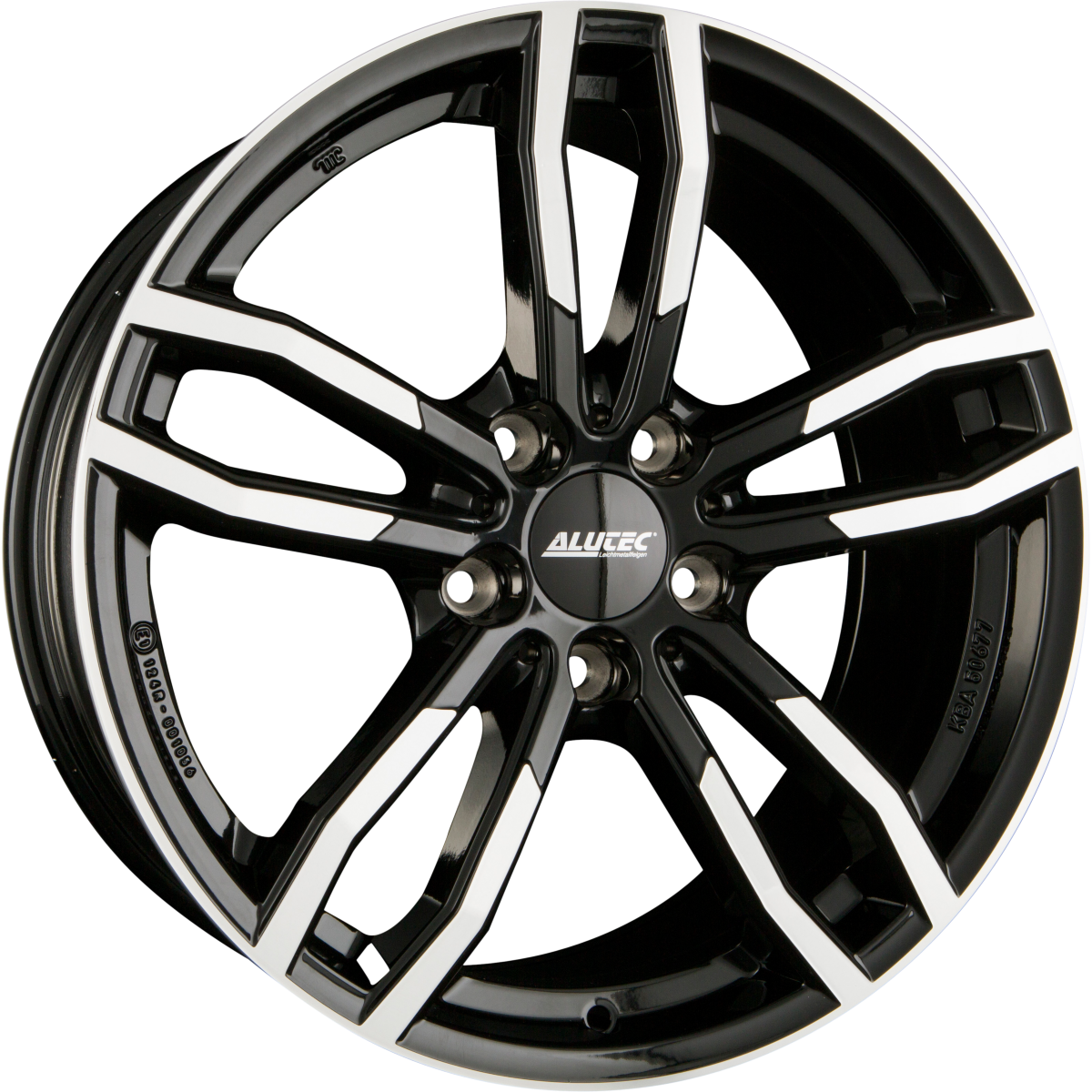 Alutec Drive Diamant-Schwarz Frontpoliert Alufelge 8x18 Zoll ET30 LK 5x112 ML66.6 – Bild 2