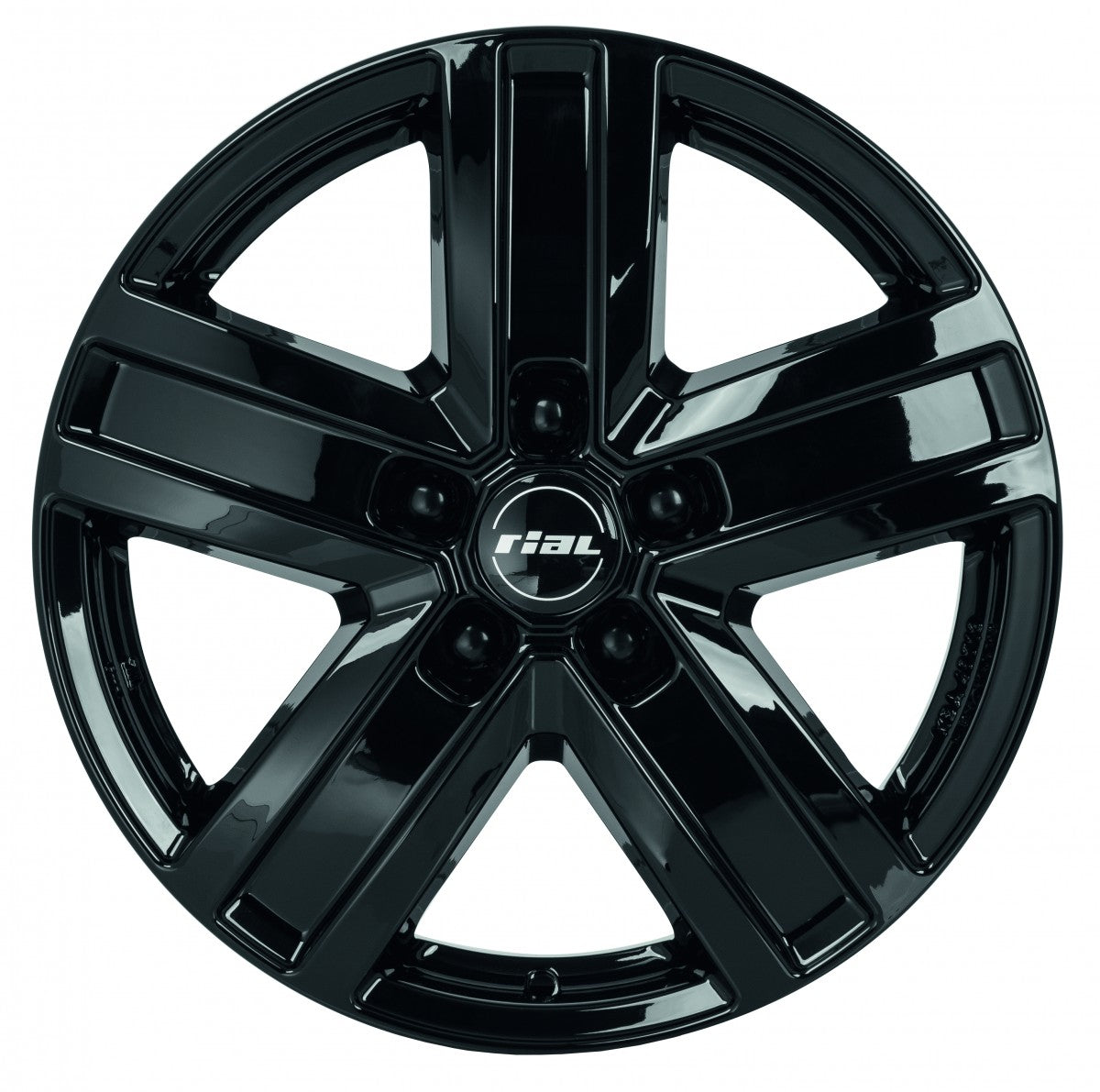 Rial Transporter diamant-schwarz Alufelge 7x17 Zoll ET55 LK 5x120 ML65.1 – Bild 2