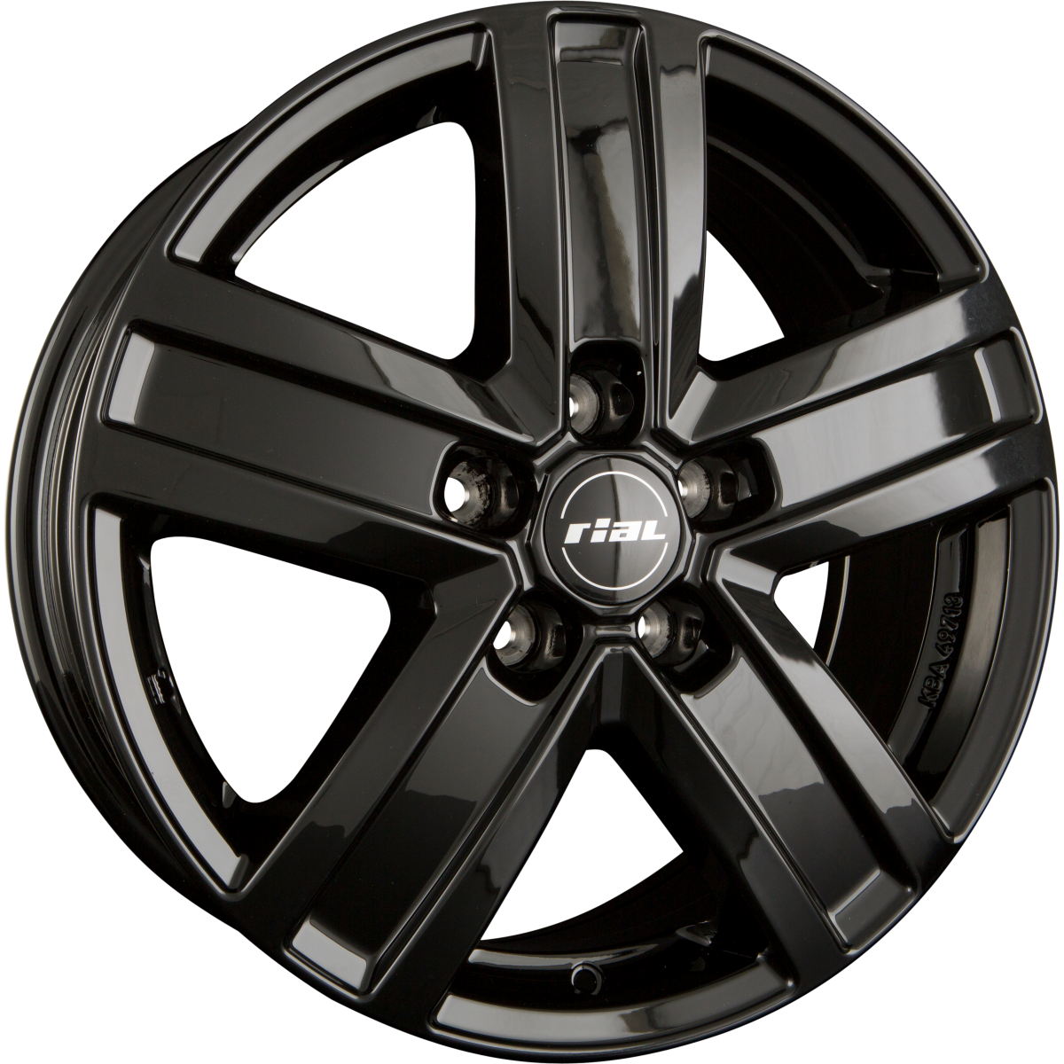 Rial Transporter Diamant-Schwarz Alufelge 7x17 Zoll ET22 LK 5x114.3 ML66.1 – Bild 2