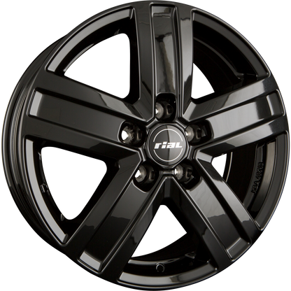 Rial Transporter Diamant-Schwarz Alufelge 7x17 Zoll ET22 LK 5x114.3 ML66.1 – Bild 2