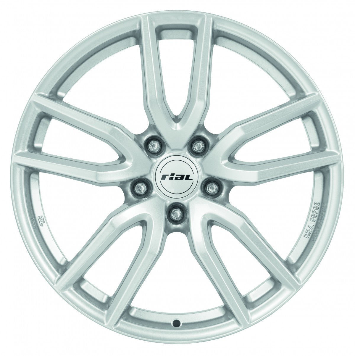 Rial Torino polar-silber Alufelge 8x19 Zoll ET48 LK 5x112 ML70.1 – Bild 2