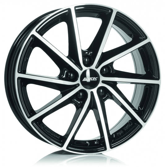Alutec Singa diamant-schwarz frontpoliert Alufelge 6.5x16 Zoll ET50 LK 5x108 ML63.4