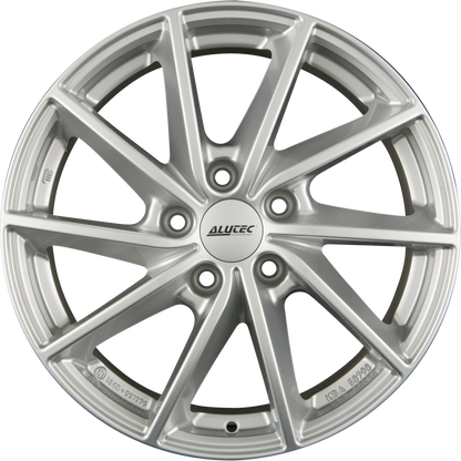 Alutec Singa Polar-Silber Alufelge 7x17 Zoll ET55 LK 5x114.3 ML64.1
