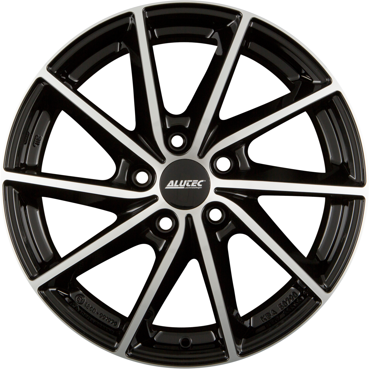 Alutec Singa diamant-schwarz frontpoliert Alufelge 7x17 Zoll ET40 LK 5x114.3 ML66.1 – Bild 6