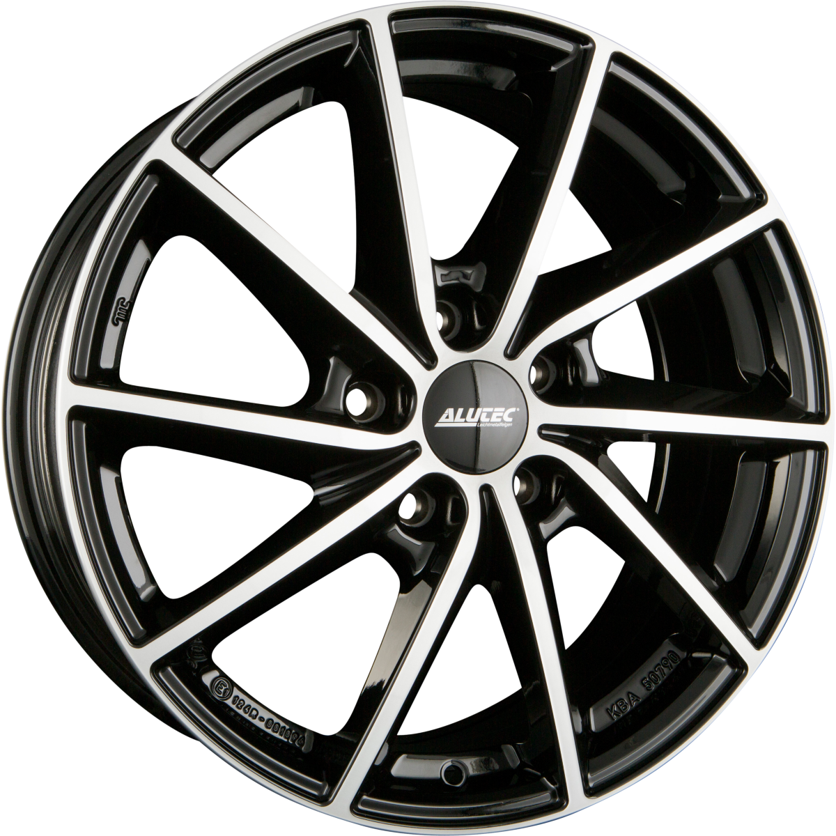 Alutec Singa diamant-schwarz frontpoliert Alufelge 7x17 Zoll ET40 LK 5x114.3 ML66.1 – Bild 7
