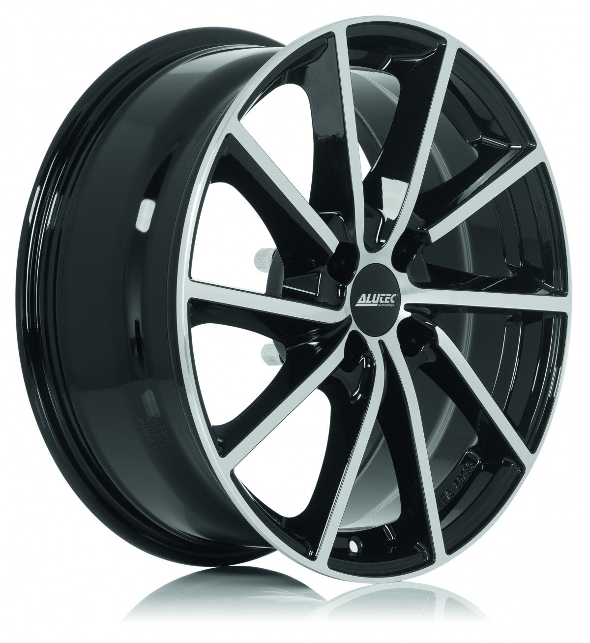 Alutec Singa diamant-schwarz frontpoliert 6x16 ET23 - LK4/108 ML65.1