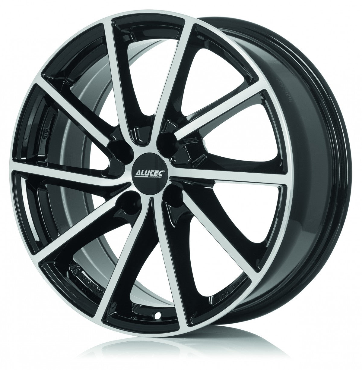Alutec Singa diamant-schwarz frontpoliert 6x16 ET23 - LK4/108 ML65.1