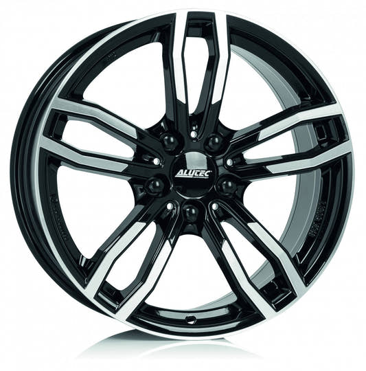 Alutec Drive diamant-schwarz frontpoliert Alufelge 7.5x17 Zoll ET52 LK 5x112 ML66.5
