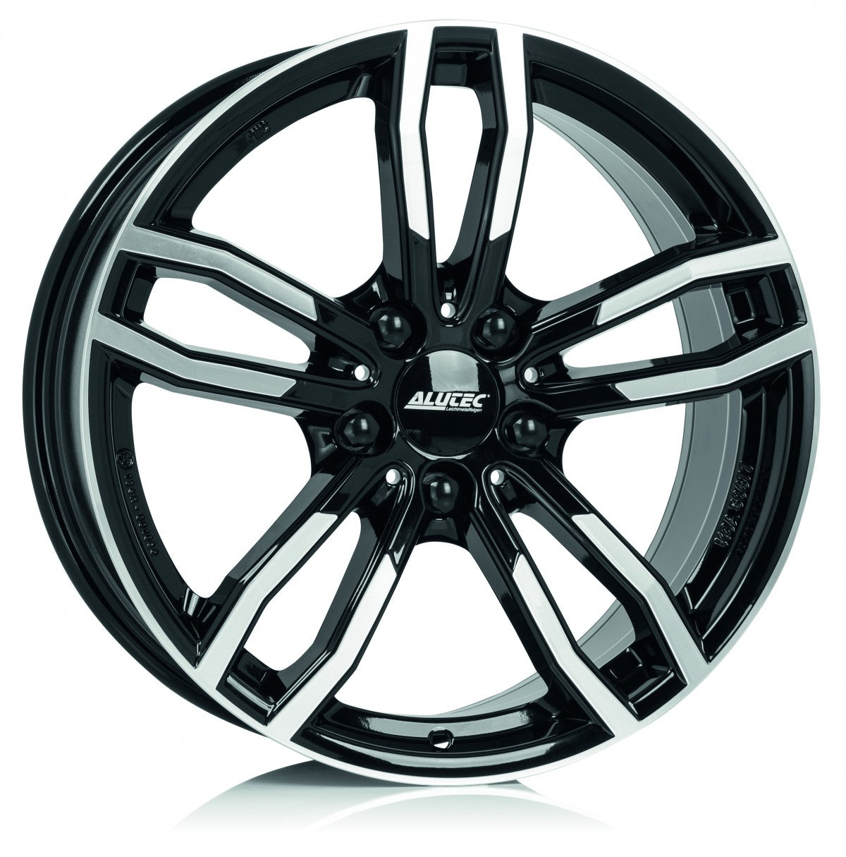Alutec Drive diamant-schwarz frontpoliert Alufelge 7.5x17 Zoll ET52 LK 5x112 ML66.5
