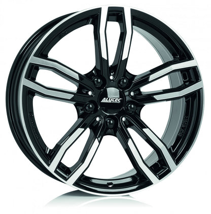 Alutec Drive diamant-schwarz frontpoliert Alufelge 7.5x17 Zoll ET52 LK 5x112 ML66.5