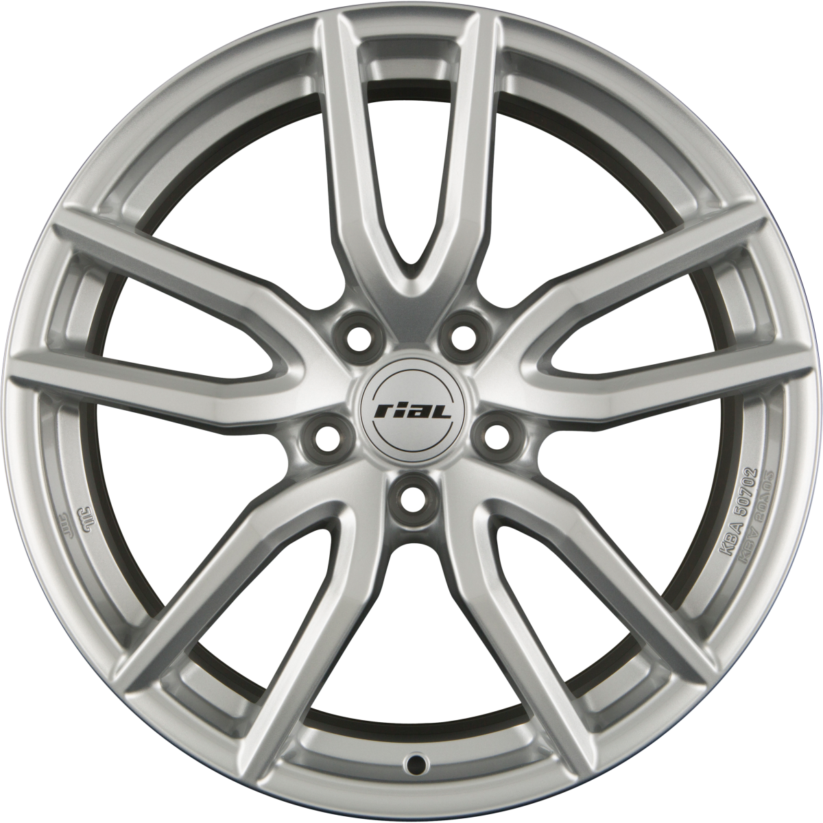 Rial Torino polar-silber Alufelge 6.5x16 Zoll ET50 LK 5x108 ML63.4 – Bild 5