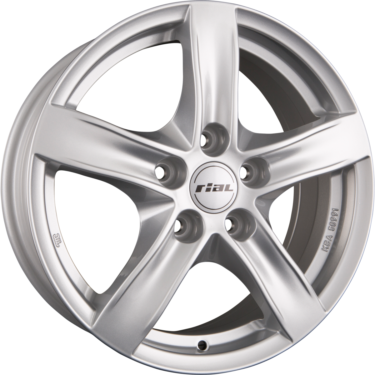Rial Arktis Polar-Silber Alufelge 8x18 Zoll ET45 LK 5x114.3 ML70.1 – Bild 2