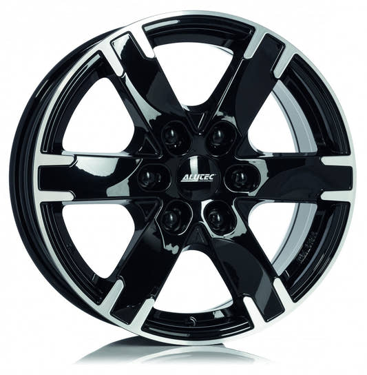 Alutec Titan diamant-schwarz frontpoliert 7x16 ET55 - LK6/130 ML84.1
