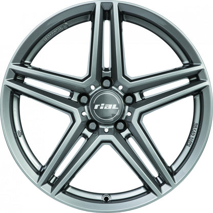 Rial M10 metal-grey Alufelge 8x17 Zoll ET48 LK 5x112 ML66.5 – Bild 3