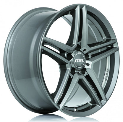 Rial M10 metal-grey Alufelge 8x17 Zoll ET48 LK 5x112 ML66.5 – Bild 4
