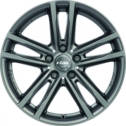 Rial X10 metal-grey Alufelge 7.5x17 Zoll ET43 LK 5x120 ML72.6 – Bild 3