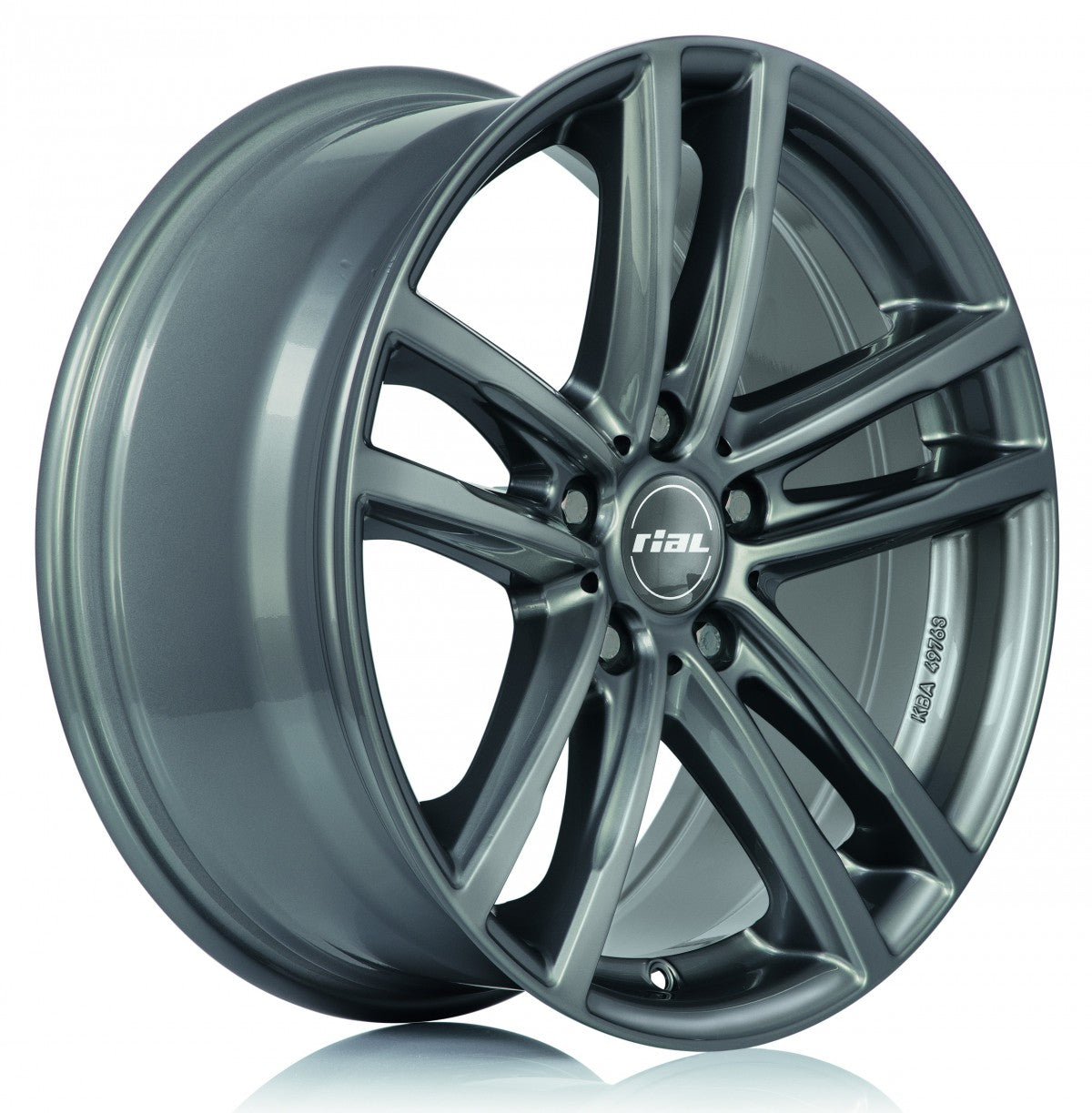 Rial X10 metal-grey Alufelge 7.5x17 Zoll ET43 LK 5x120 ML72.6 – Bild 4