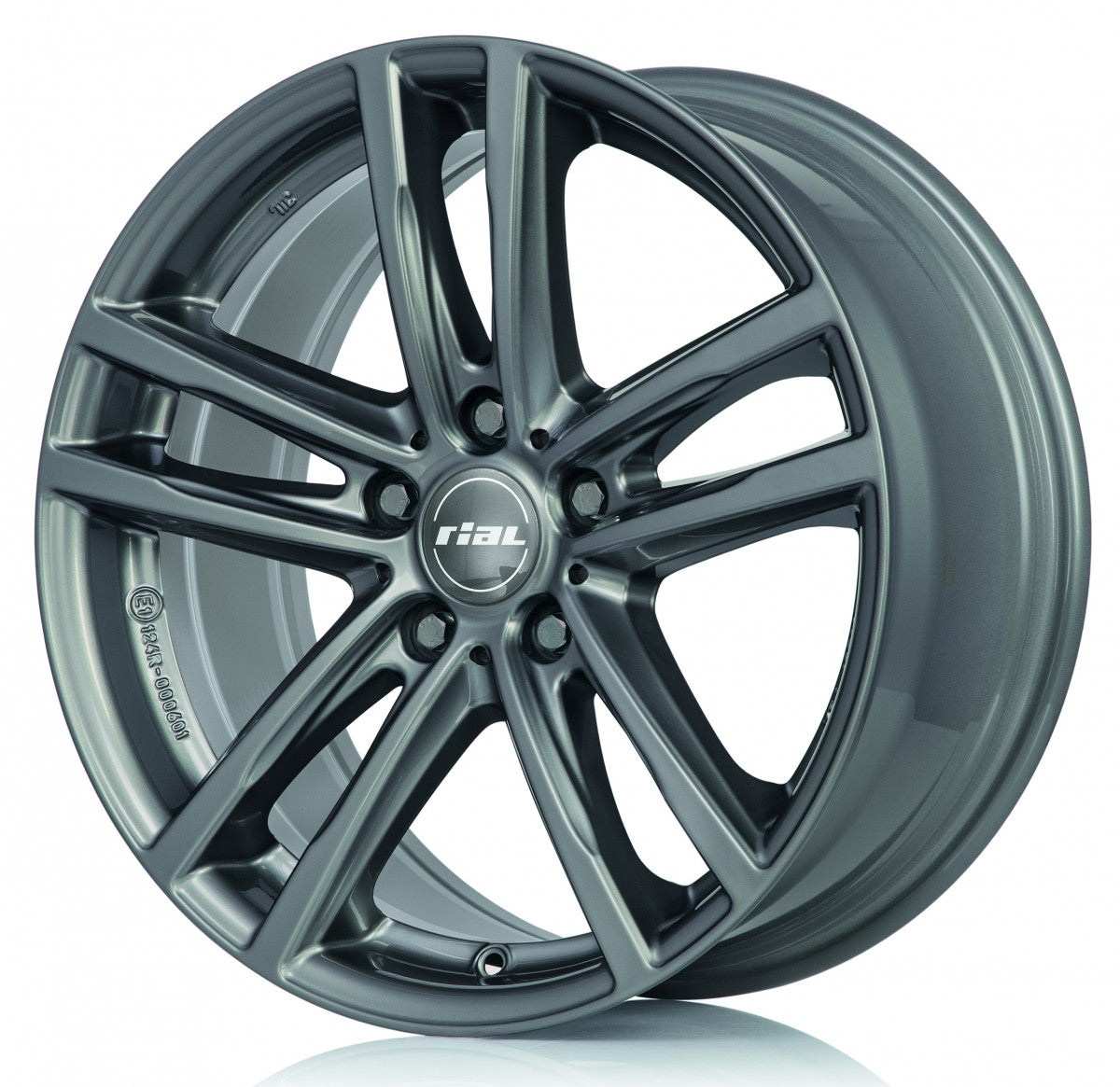 Rial X10 metal-grey Alufelge 7.5x17 Zoll ET43 LK 5x120 ML72.6 – Bild 5