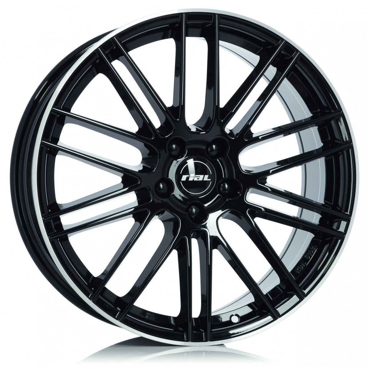Rial Kibo diamant-schwarz hornpoliert Alufelge 8x19 Zoll ET40 LK 5x112 ML70.1