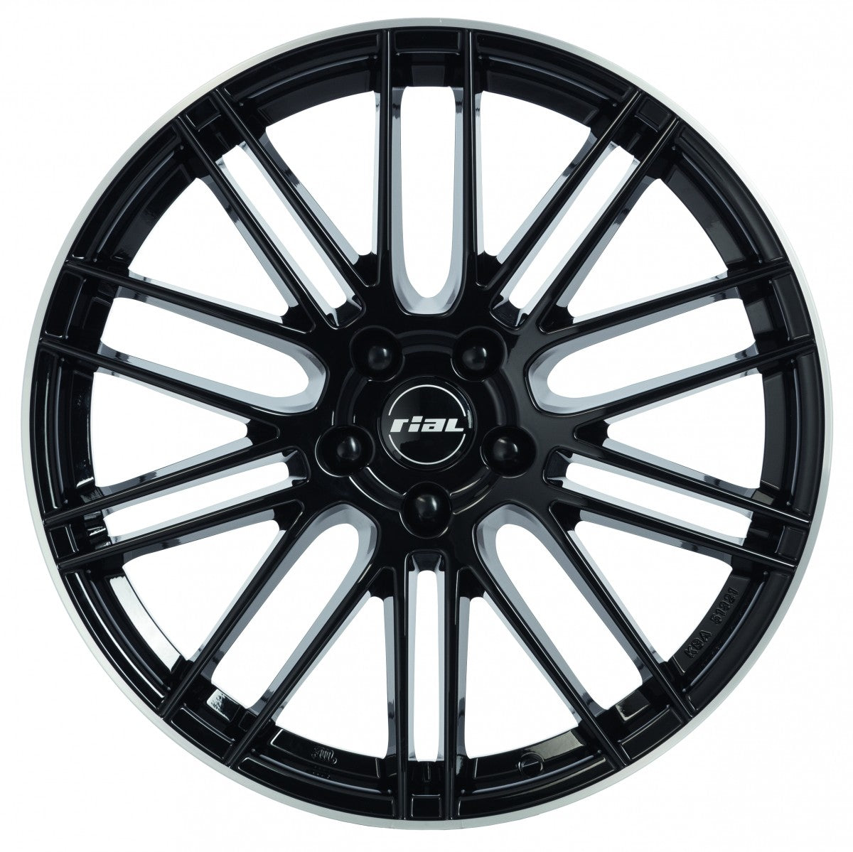 Rial Kibo diamant-schwarz hornpoliert Alufelge 8x19 Zoll ET40 LK 5x112 ML70.1 – Bild 2