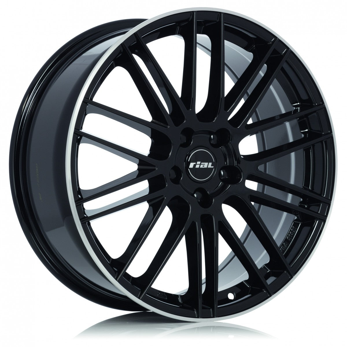 Rial Kibo diamant-schwarz hornpoliert Alufelge 8x19 Zoll ET40 LK 5x112 ML70.1 – Bild 3