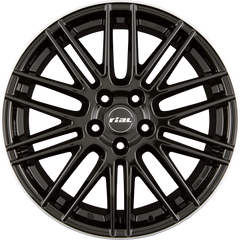 Rial Kibo Diamant-Schwarz Hornpoliert Alufelge 8x19 Zoll ET45 LK 5x114.3 ML70.1