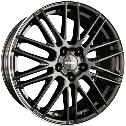 Rial Kibo Diamant-Schwarz Hornpoliert Alufelge 8x19 Zoll ET45 LK 5x114.3 ML70.1 – Bild 2