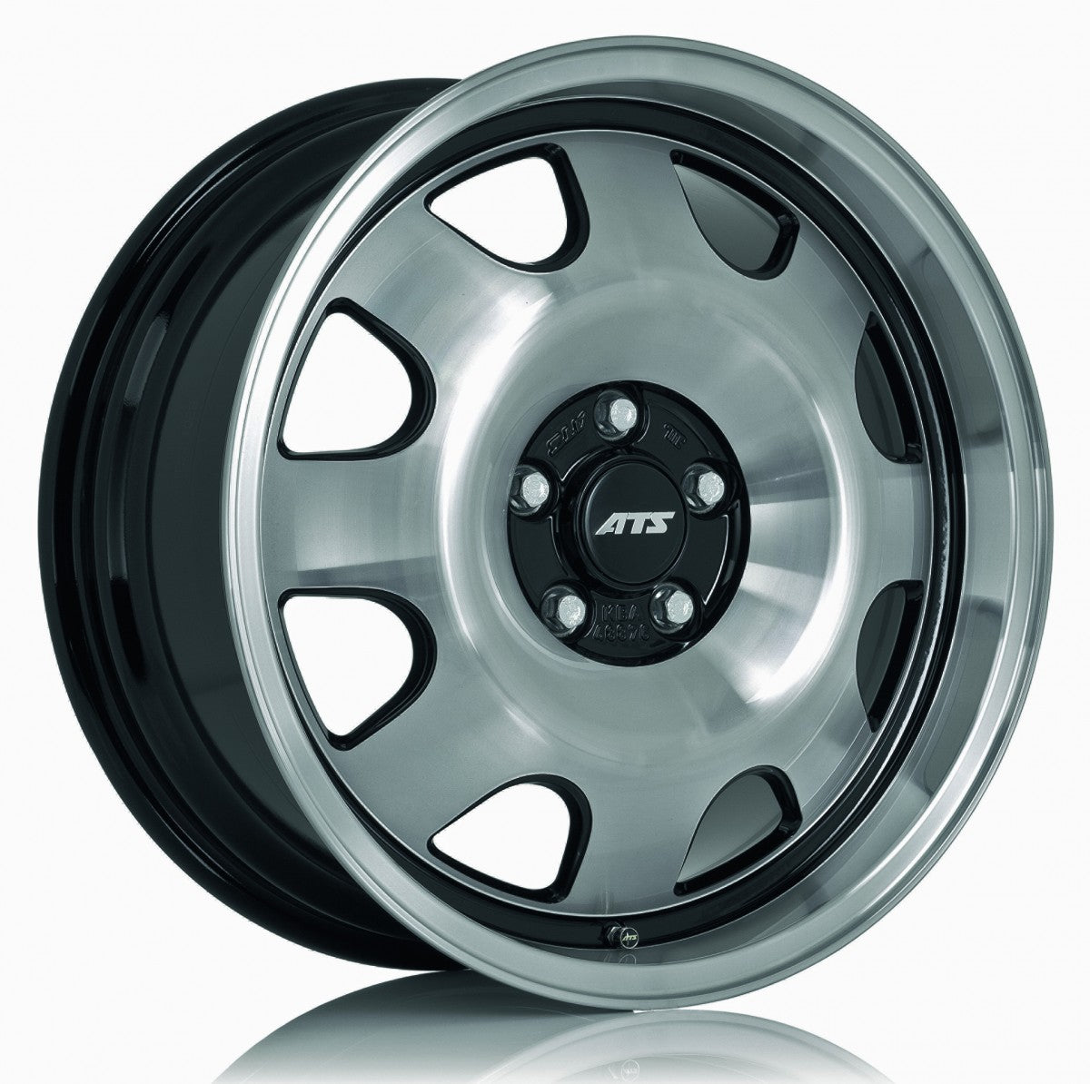 ATS Cup diamant-schwarz frontpoliert 7x15 ET28 - LK4/100 ML63.4