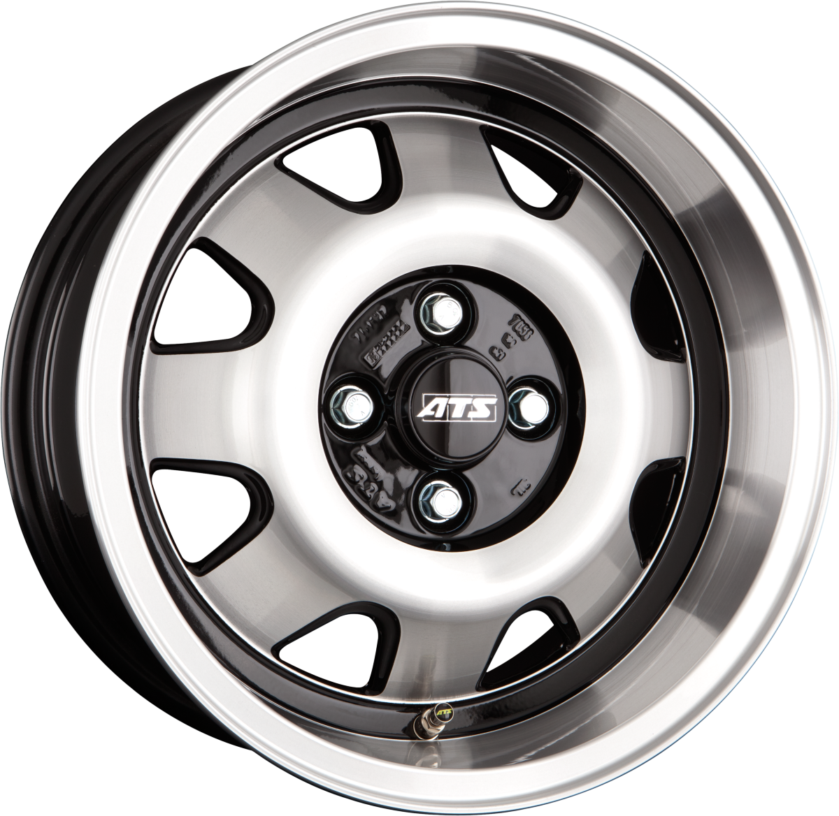 ATS Cup diamant-schwarz frontpoliert Alufelge 7x15 Zoll ET28 LK 4x100 ML63.4 – Bild 5