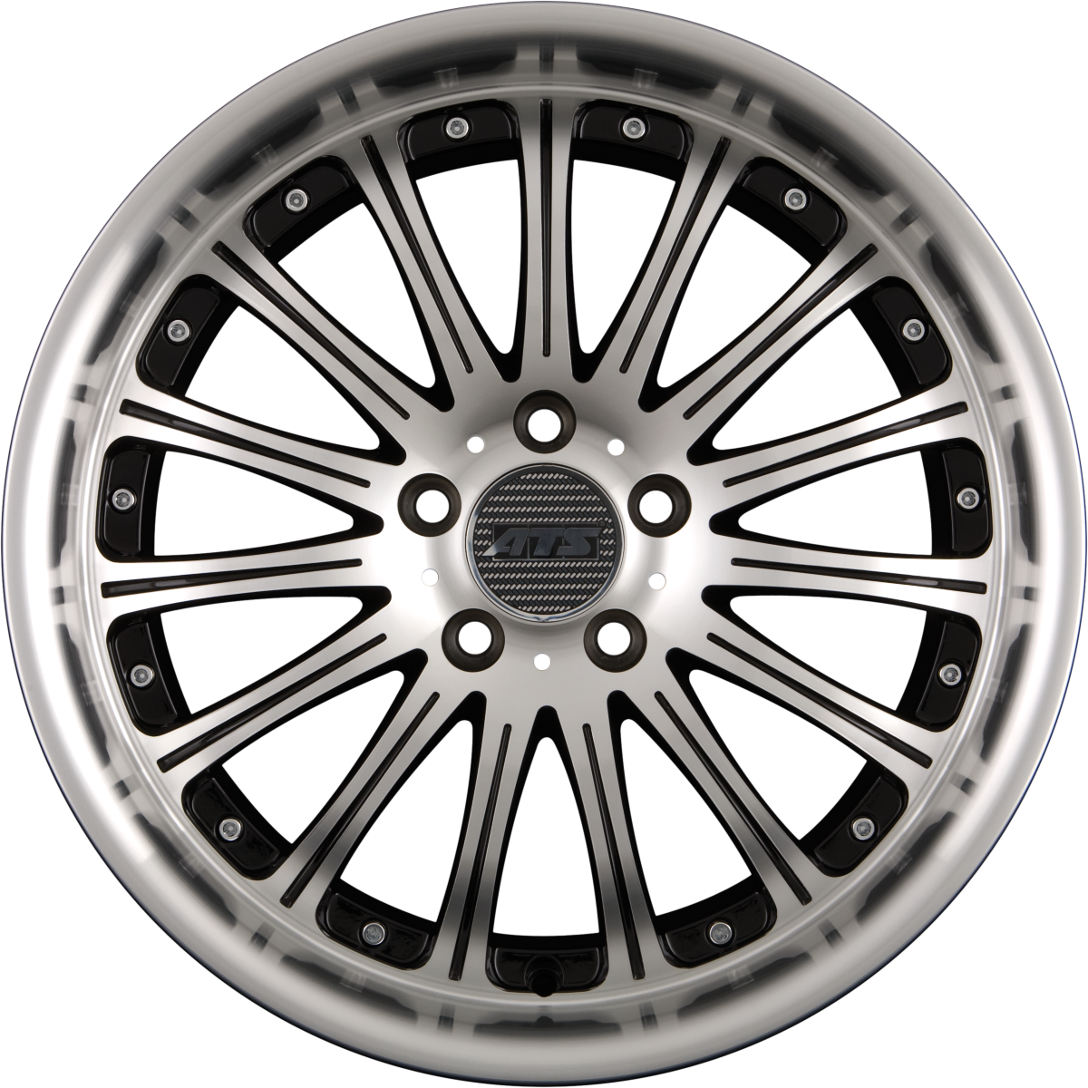 ATS Taurus Flash Diamant-Schwarz Front & Hornpoliert Alufelge 8.5x18 Zoll ET42 LK 5x114.3 ML72.6